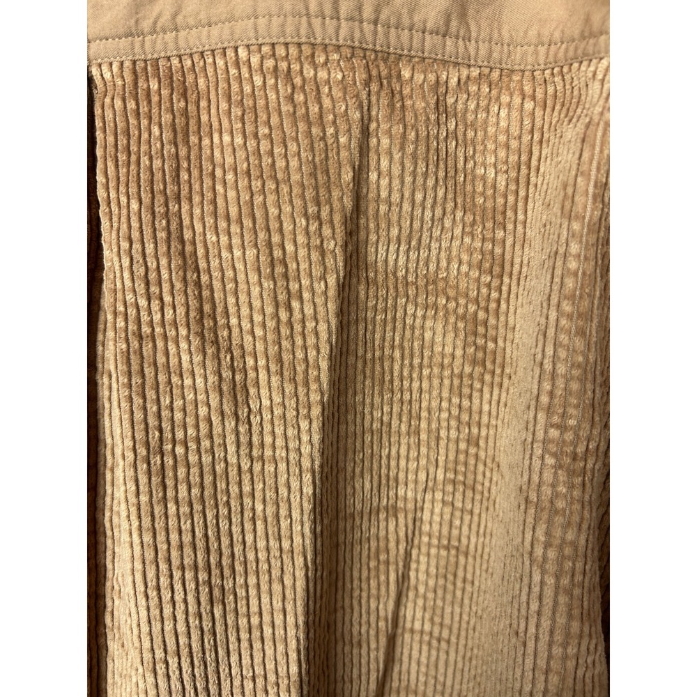 Brown Corduroy Cropped Jacket Saltwater Luxe Sand Western Boho Utility Small - Picture 3 of 7